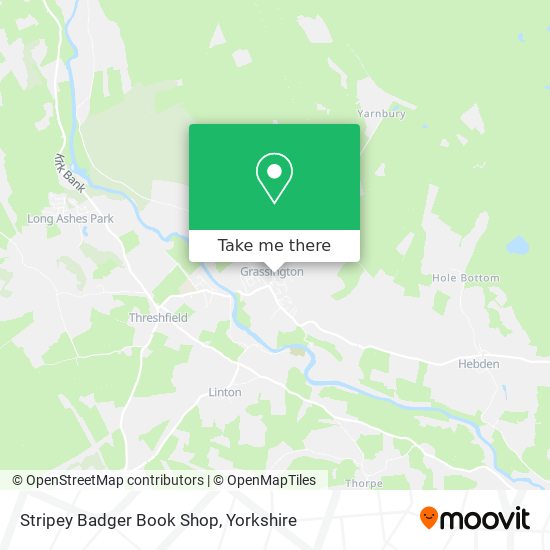 Stripey Badger Book Shop map