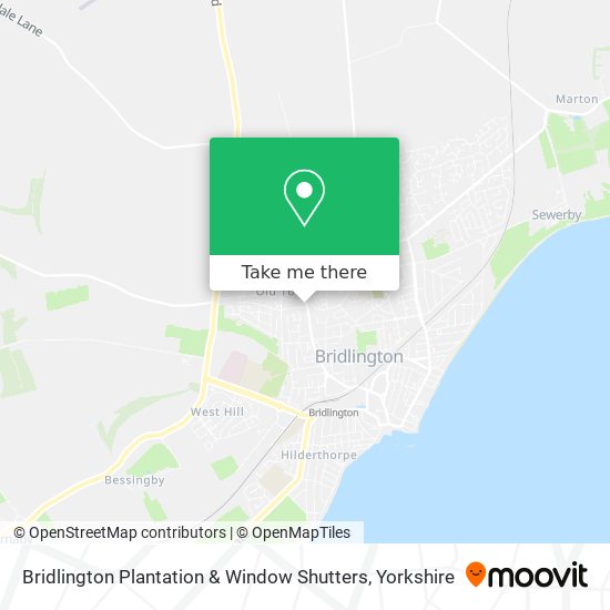 Bridlington Plantation & Window Shutters map