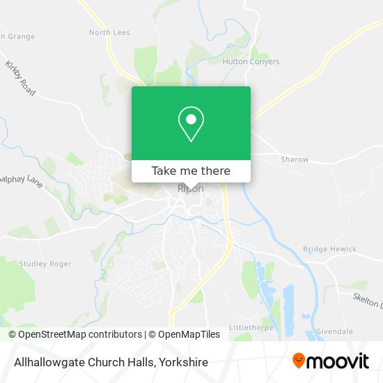 Allhallowgate Church Halls map