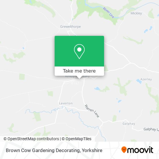 Brown Cow Gardening Decorating map