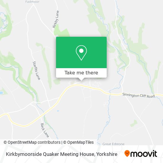 Kirkbymoorside Quaker Meeting House map