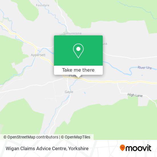 Wigan Claims Advice Centre map