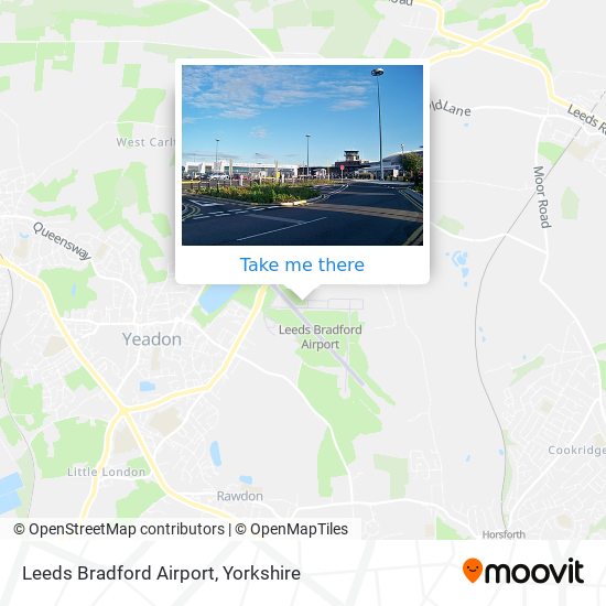 Leeds Bradford Airport map