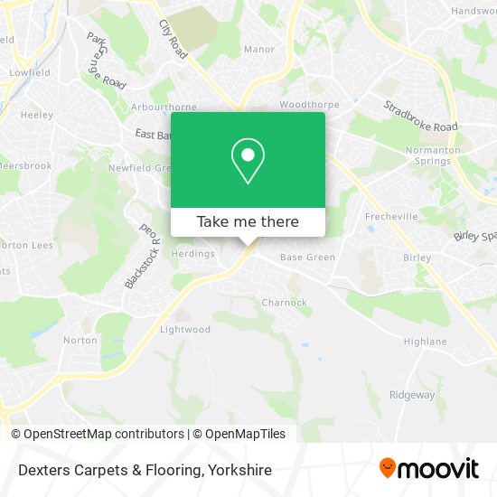 Dexters Carpets & Flooring map