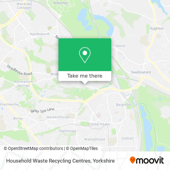 Household Waste Recycling Centres map