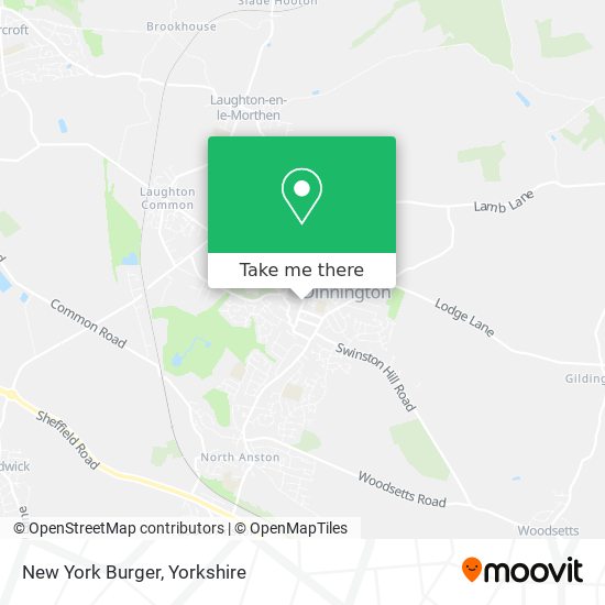 New York Burger map