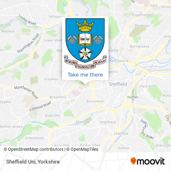 Sheffield Uni map