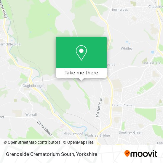 Grenoside Crematorium South map