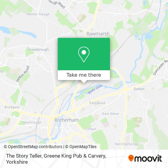 The Story Teller, Greene King Pub & Carvery map