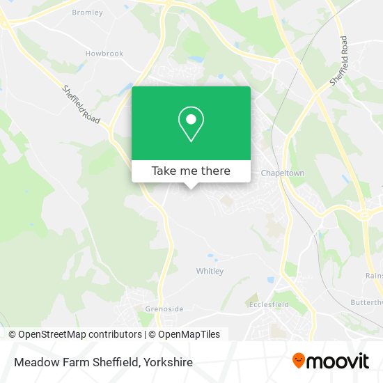 Meadow Farm Sheffield map