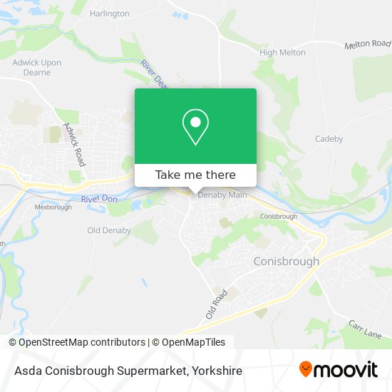 Asda Conisbrough Supermarket map