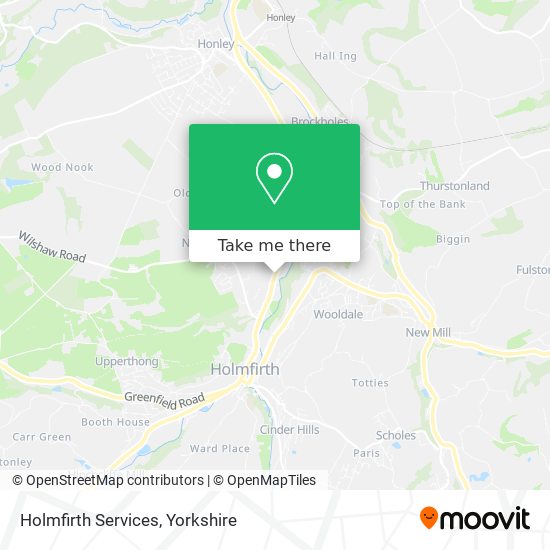 Holmfirth Services map