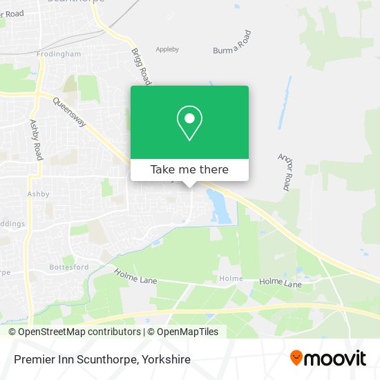 Premier Inn Scunthorpe map