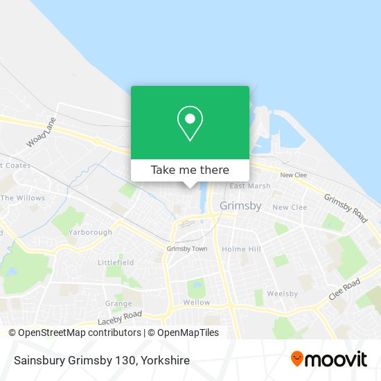 Sainsbury Grimsby 130 map