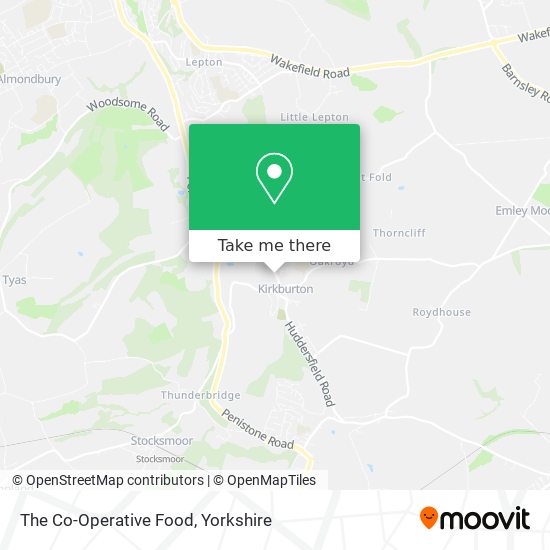 The Co-Operative Food map