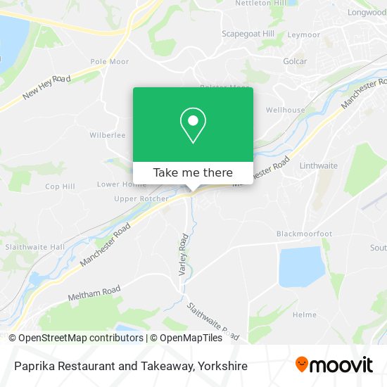 Paprika Restaurant and Takeaway map