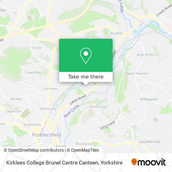 Kirklees College Brunel Centre Canteen map