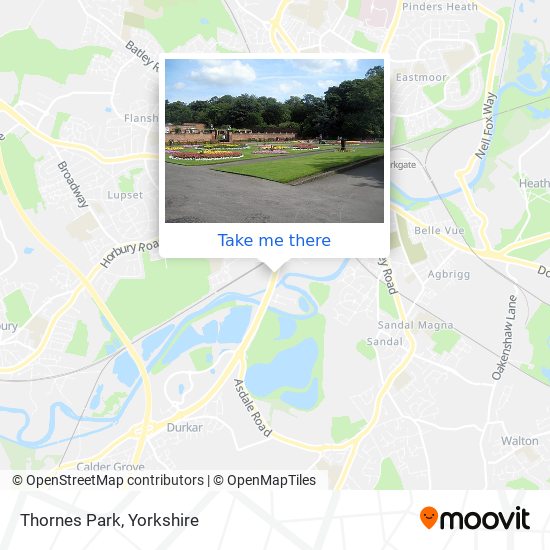 Thornes Park map