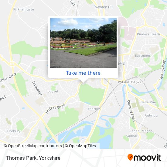 Thornes Park map
