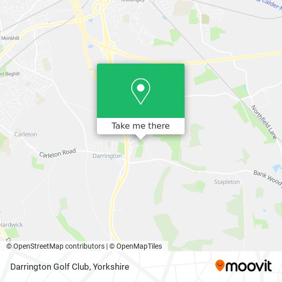 Darrington Golf Club map