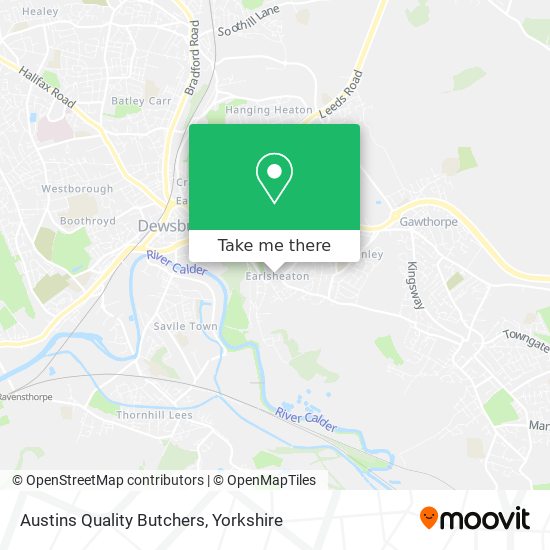 Austins Quality Butchers map