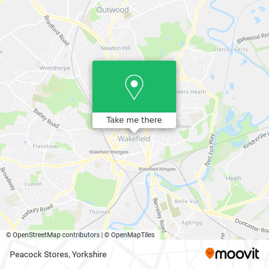 Peacock Stores map