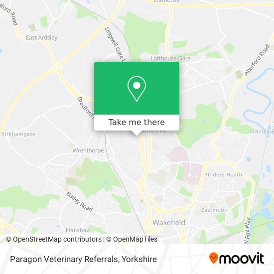 Paragon Veterinary Referrals map