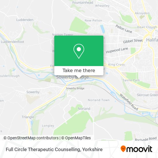Full Circle Therapeutic Counselling map