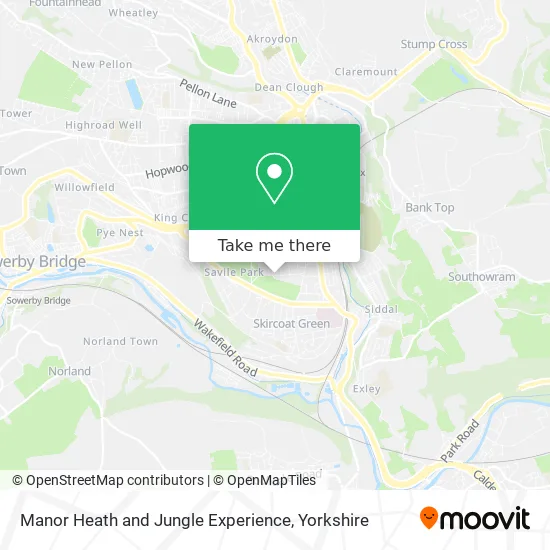 Manor Heath and Jungle Experience map