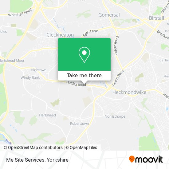 Me Site Services map