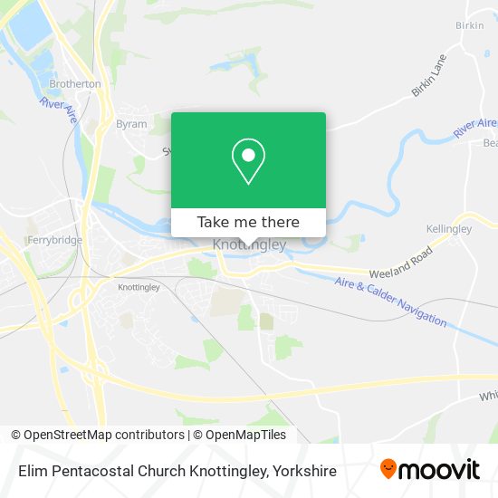 Elim Pentacostal Church Knottingley map