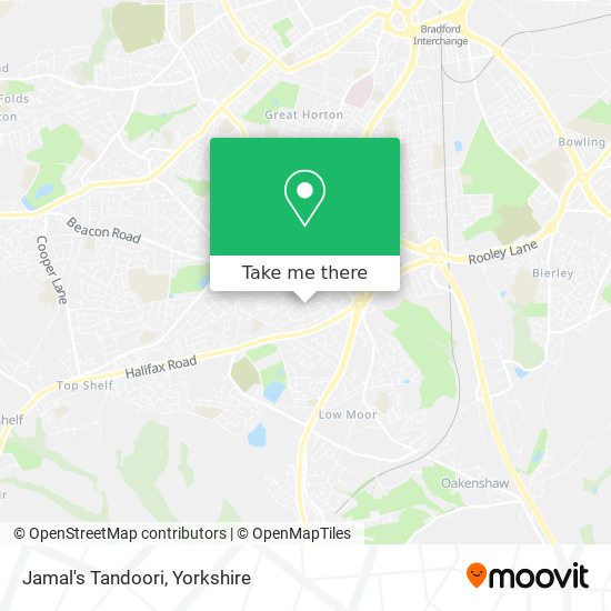 Jamal's Tandoori map