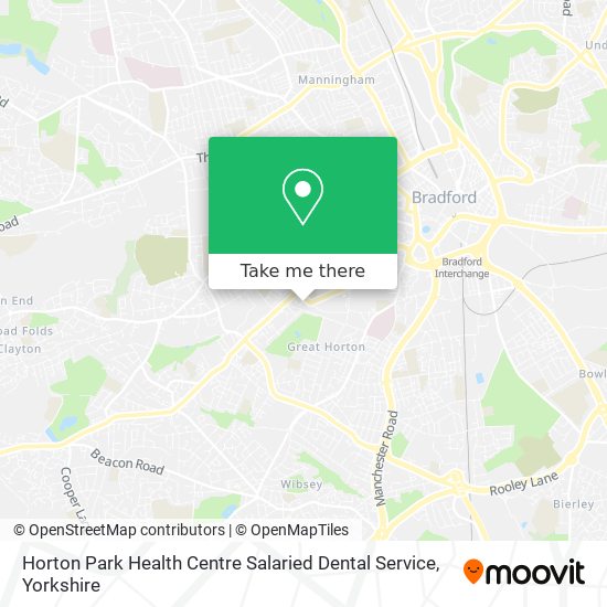 Horton Park Health Centre Salaried Dental Service map