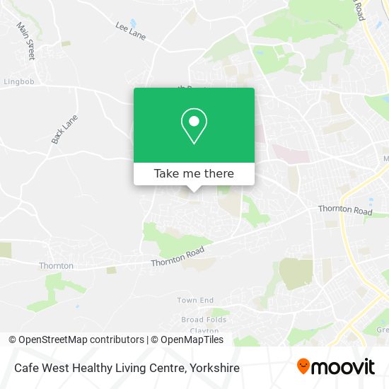 Cafe West Healthy Living Centre map