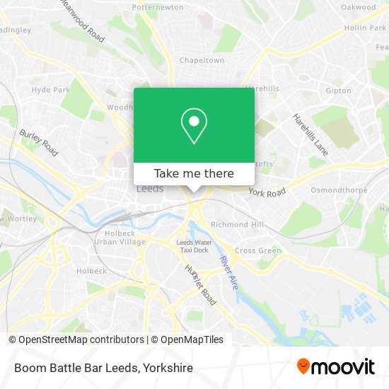 Boom Battle Bar Leeds map