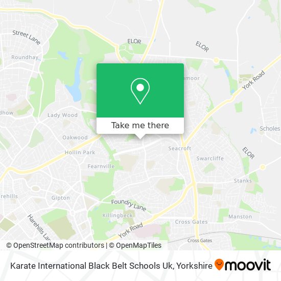 Karate International Black Belt Schools Uk map