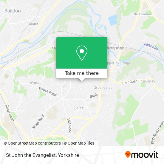 St John the Evangelist map