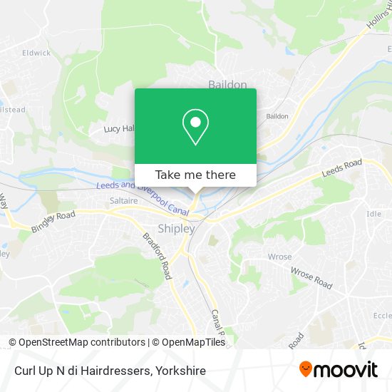 Curl Up N di Hairdressers map