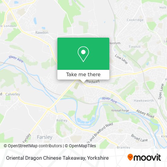 Oriental Dragon Chinese Takeaway map