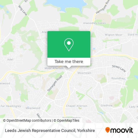 Leeds Jewish Representative Council map