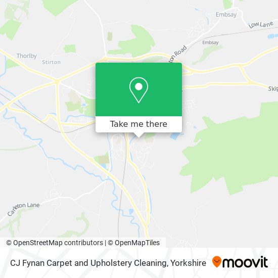 CJ Fynan Carpet and Upholstery Cleaning map