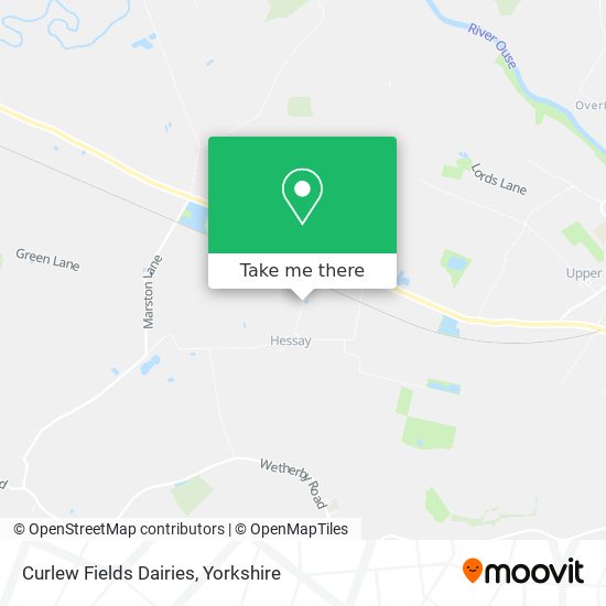 Curlew Fields Dairies map