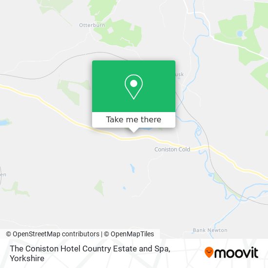 The Coniston Hotel Country Estate and Spa map