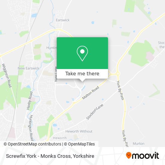 Screwfix York - Monks Cross map
