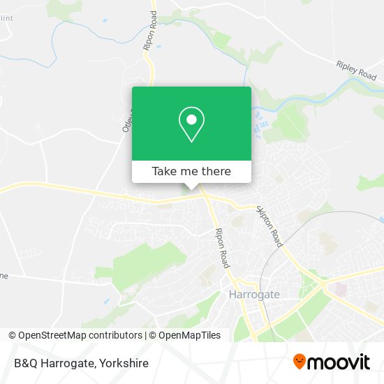 B&Q Harrogate map