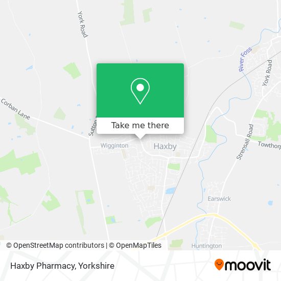 Haxby Pharmacy map