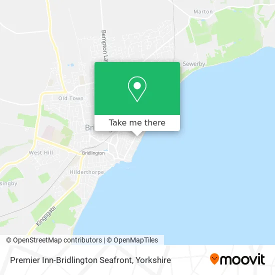 Premier Inn-Bridlington Seafront map