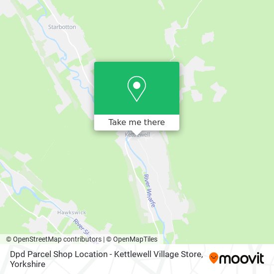 Dpd Parcel Shop Location - Kettlewell Village Store map