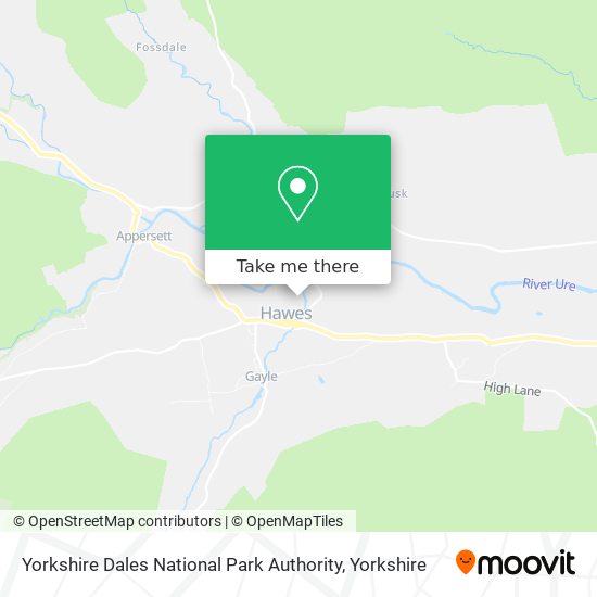 Yorkshire Dales National Park Authority map