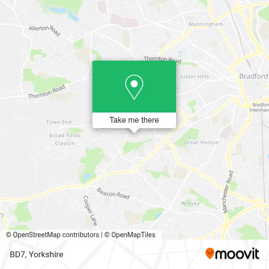 How to Get to BD7 in Bradford by Bus?